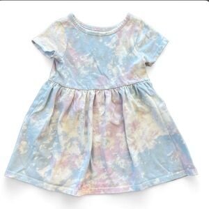 CAT & JACK Pastel‎ Tie-Dye Toddler Dress, 2T